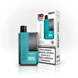 Blueberry Kiwi IVG Smart 5500 Disposable Vape Kit 20mg